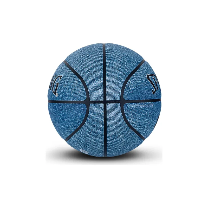 SPALDING Denim Collection PU Basketball Light Blue Size 7 Training Unisex-3