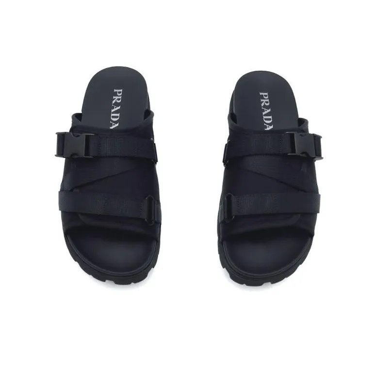 PRADA Slide Slippers Men's Black-2