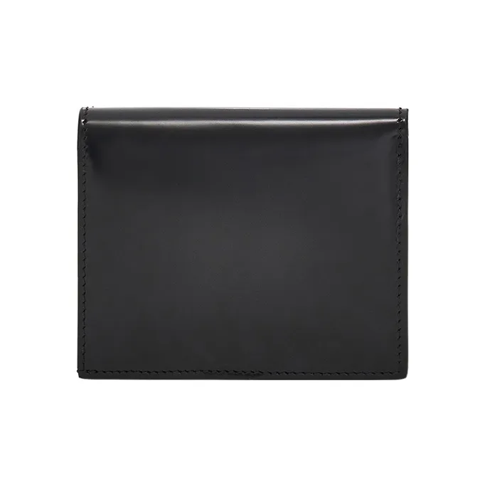 FERRAGAMO GANCINI Cow Leather Wallet Small Size Women's Black-2