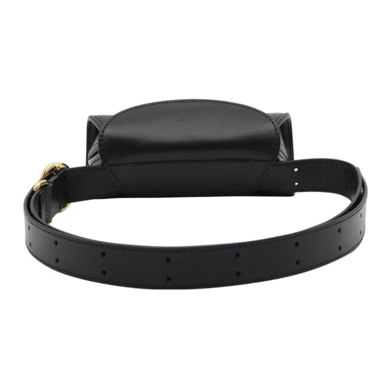 JIL SANDER Leather Fanny Pack Women's Black-2