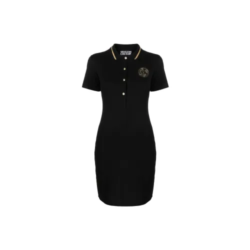 VERSACE JEANS COUTURE Short-Sleeved Dresses Women's Black