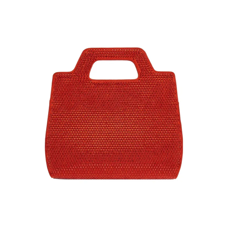 FERRAGAMO Leather Shoulder Bag Crossbody Bag Handbag Mini Women's Red-3