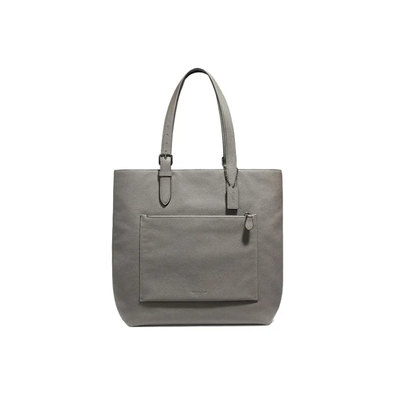 COACH Metropolitan Pebbled Leather Tote Bag, Shopping Bag, Handbag, Shoulder Bag Women's Gray-0