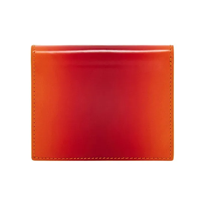 FERRAGAMO GANCINI Cow Leather Wallet Small Size Women's Red/Orange-2