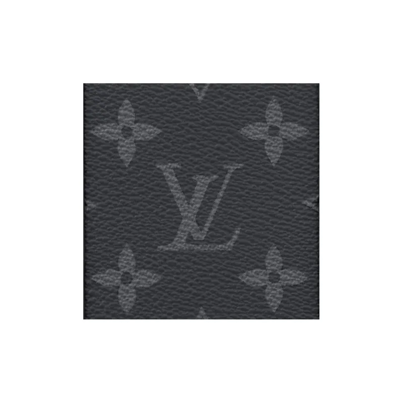 LOUIS VUITTON Sac Plat Coated Canvas Sheet Music Bag, Handbag, Shoulder Bag, Crossbody Bag Mini Men's Black-5