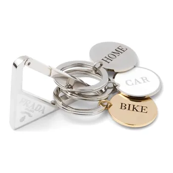 PRADA Keychains Women's Silver