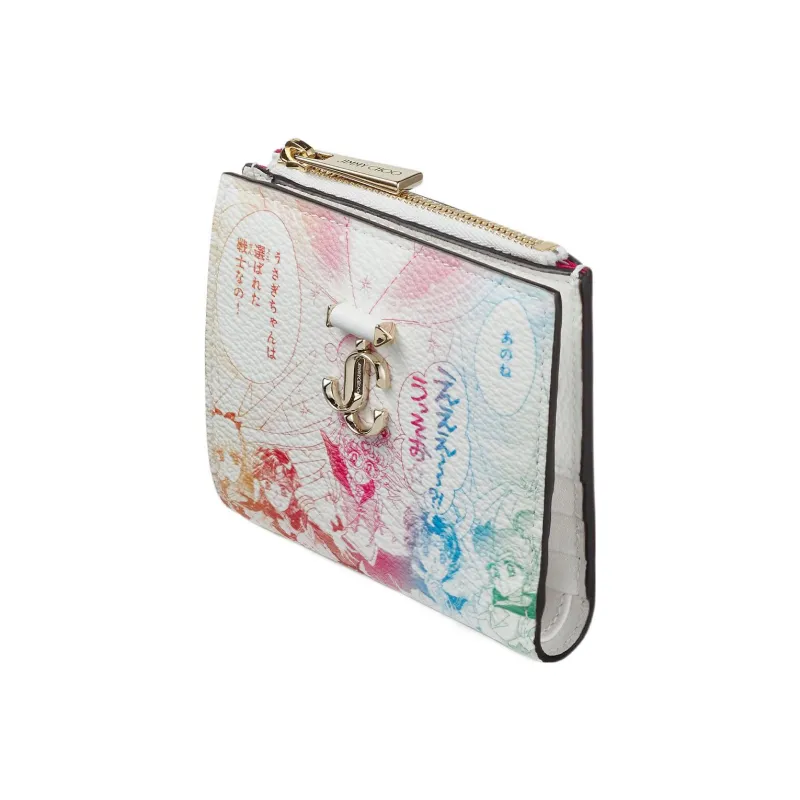 Jimmy Choo SAILOR MOON Collaboration Leather Wallet Women's White-1