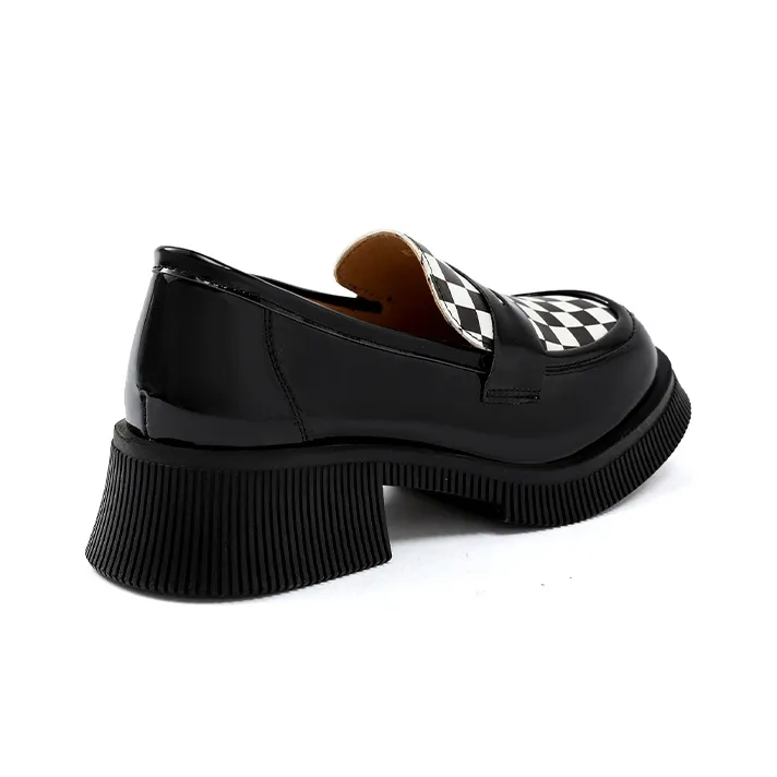FLOSSIE Platform Shoes Women's Black-3