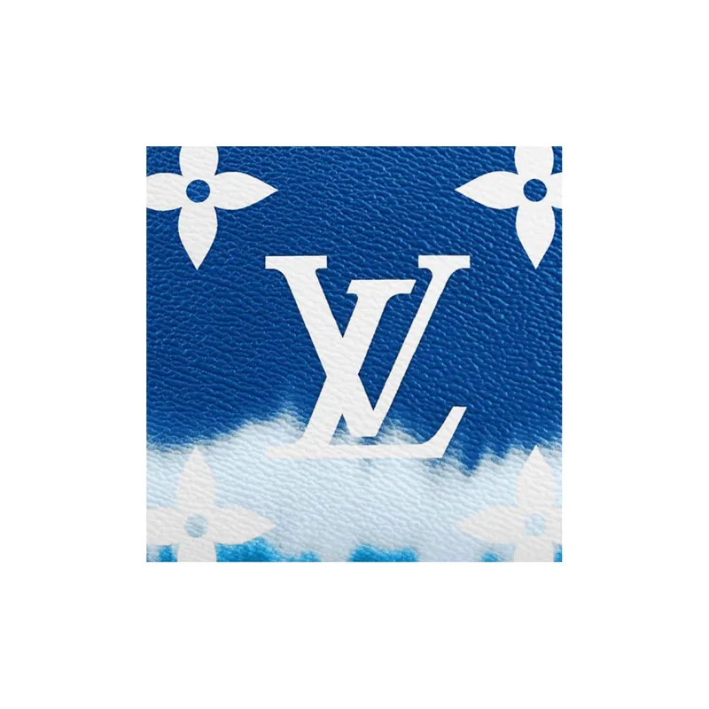 LOUIS VUITTON Cosmetic Pouch Lv Escale Bleu-4