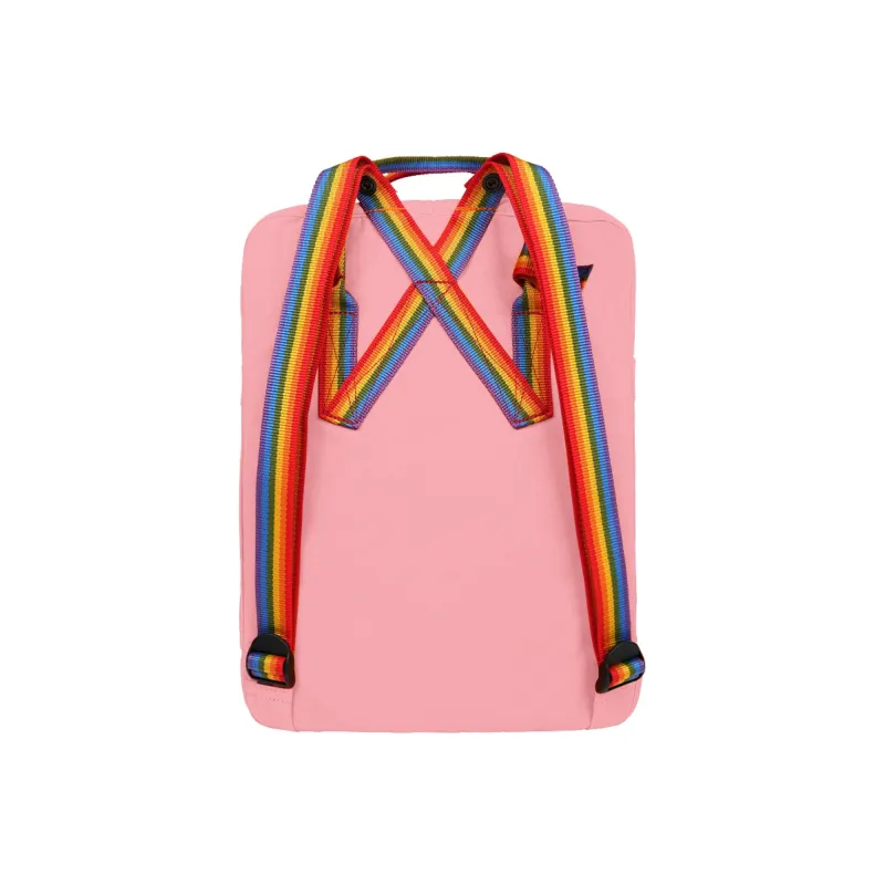 Fjallraven Polyester Rainbow Backpack Medium Size Unisex Pink/Rainbow Webbing-3