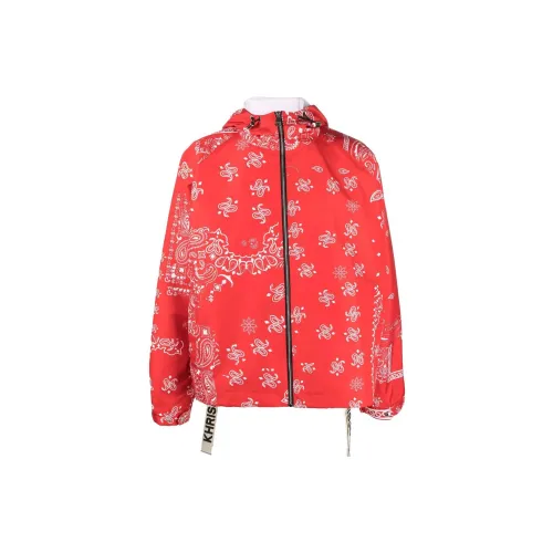 KHRISJOY Jackets Unisex Red