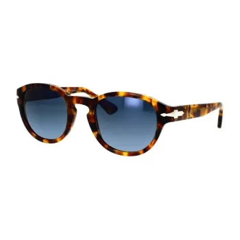 PERSOL Plate Frame Oval Sunglass Unisex