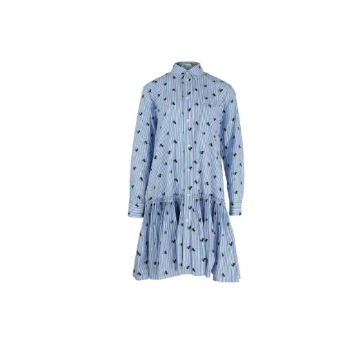 Valentino Long-Sleeved Dresses Women's Blue