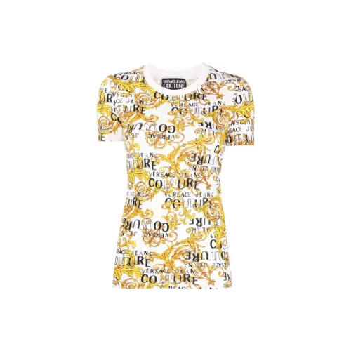 VERSACE JEANS COUTURE T-Shirts Women's Yellow