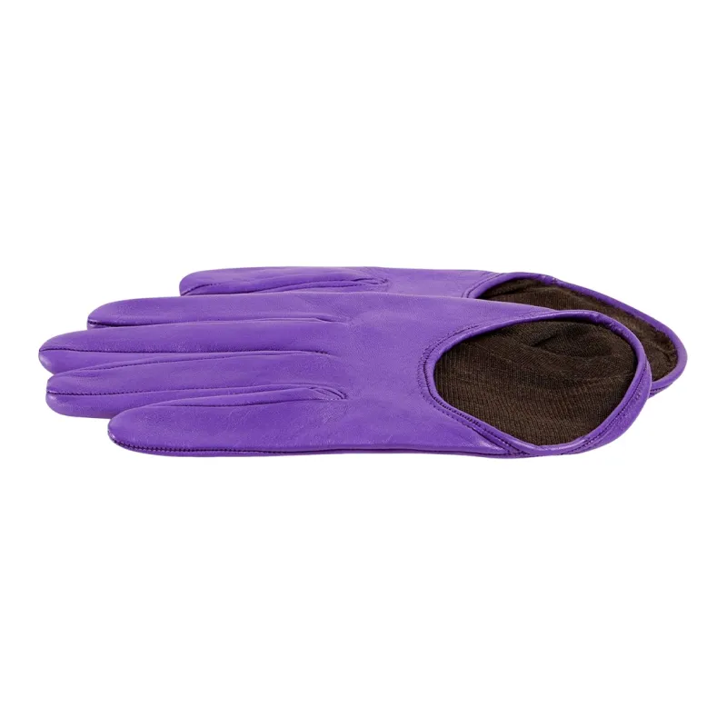 GUCCI Leather Glove Women's Purple-1