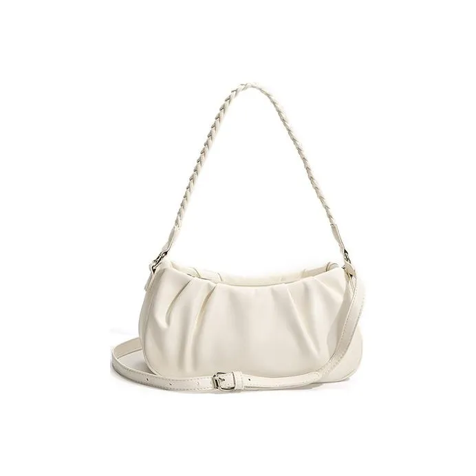 HAWA PU Shoulder Bag Cloud Bag Handbag Shoulder Bag Regular Women's White/Black-1