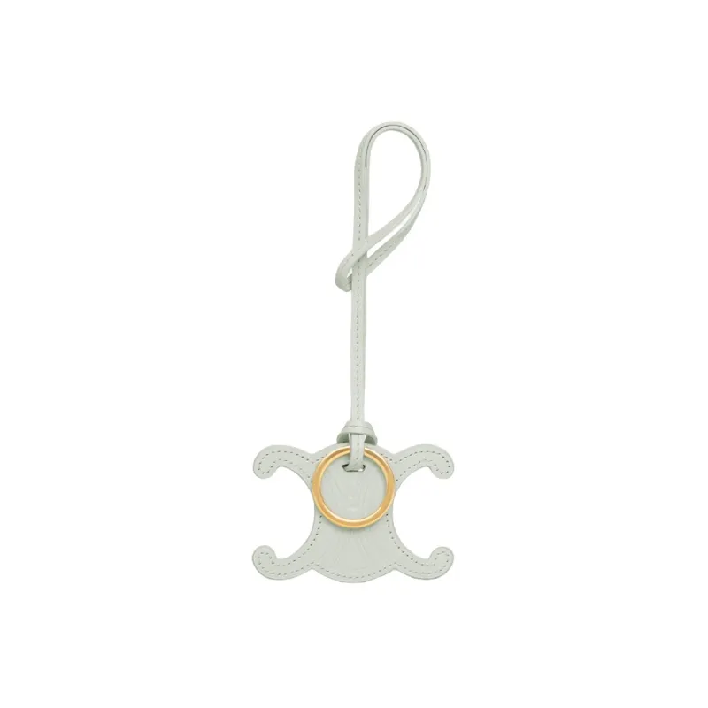 CELINE Triomphe Keyring Charm In Smooth Calfskin-2