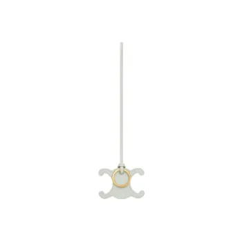 CELINE Triomphe Keyring Charm In Smooth Calfskin