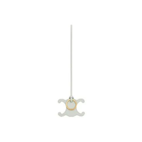 CELINE Triomphe Keyring Charm In Smooth Calfskin