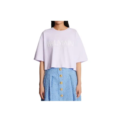 BALMAIN T-Shirts Women's Purple