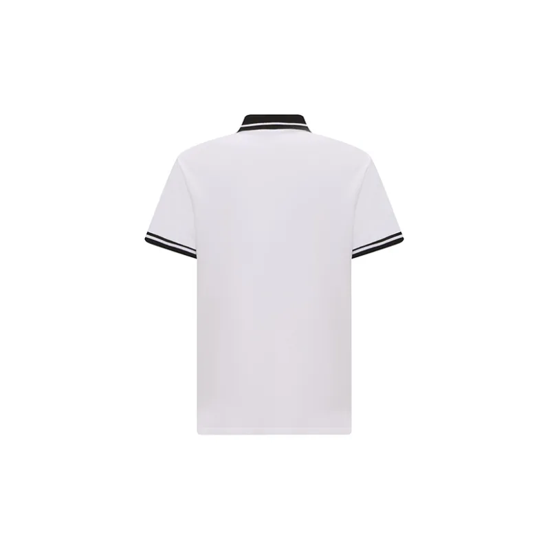 VERSACE JEANS COUTURE Men Logo-Print Cotton Polo Shirt White-1