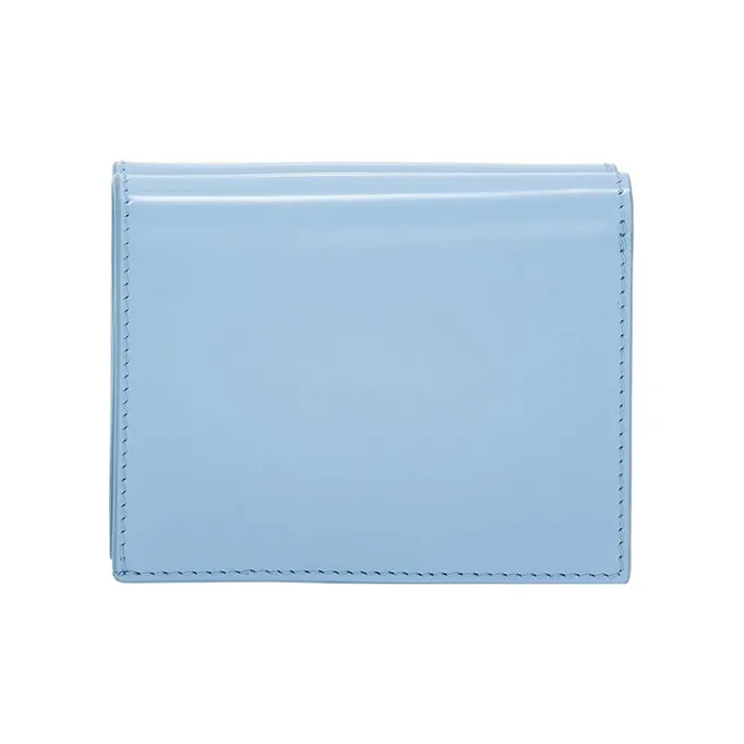 FERRAGAMO GANCINI Cow Leather Wallet Small Size Women's Light Blue-2