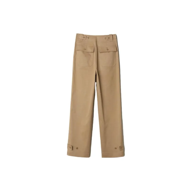 Dimple Hsu Casual Pants Women's Khaki-1