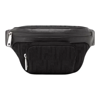FENDI Polyester Sling Bag Fanny Pack Regular Men's Black