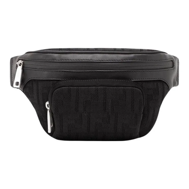 FENDI Polyester Sling Bag Fanny Pack Regular Men's Black-0