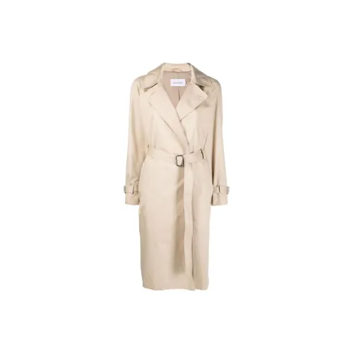 Calvin Klein Trench Coats Women's Off White