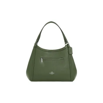 COACH Kristy Pebbled Leather Shoulder Bag Handbag Shoulder Bag Women's Olive Green