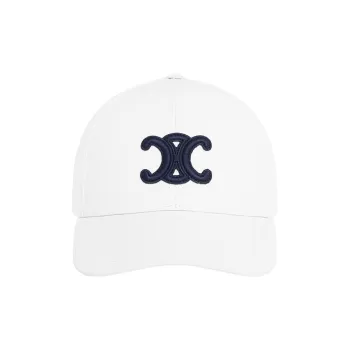 CELINE Triomphe Baseball Cap In Cotton