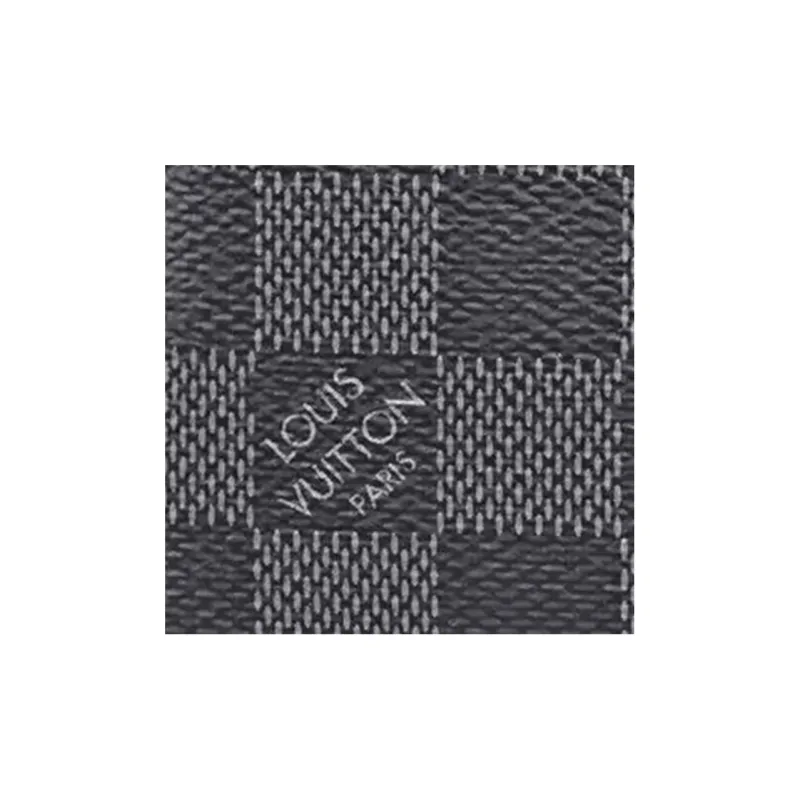LOUIS VUITTON Pochette Cle Key Pouch Damier Graphite Black/Gray-4