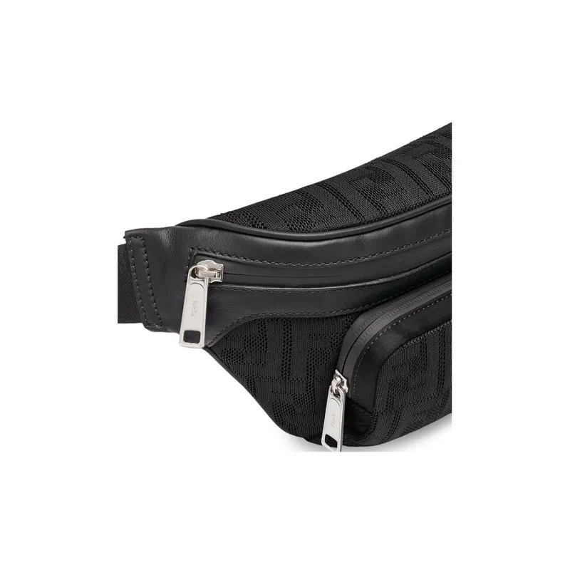FENDI Polyester Sling Bag Fanny Pack Regular Men's Black-5