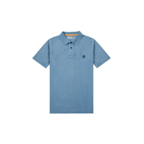 Timberland Polo Shirts Men Dark Sky Blue