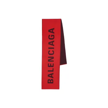 Balenciaga Knit Scarves Men Red