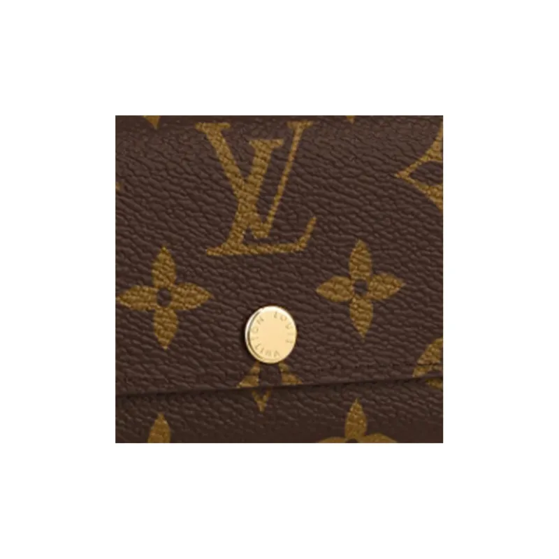 LOUIS VUITTON Canvas Key Pouch Men's Brown-5