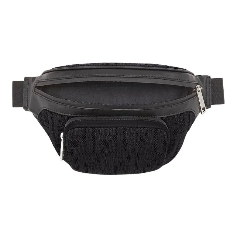 FENDI Polyester Sling Bag Fanny Pack Regular Men's Black-3
