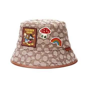 COACH Bucket Hats Unisex Brown