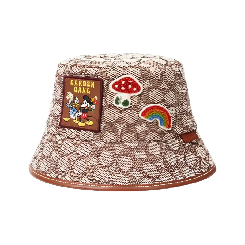 COACH Bucket Hats Unisex Brown-0