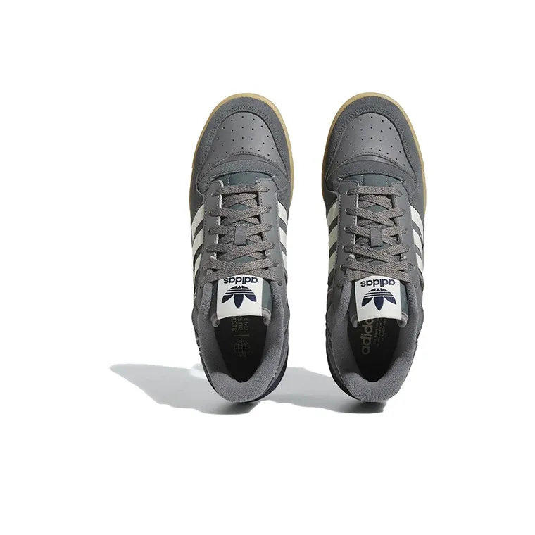Adidas Forum Exhibit Low Grey Plaid-2