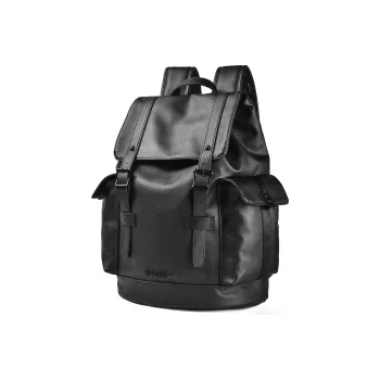 ONRF PVC Backpacks Laptop Bags Backpack Large Size Unisex Black