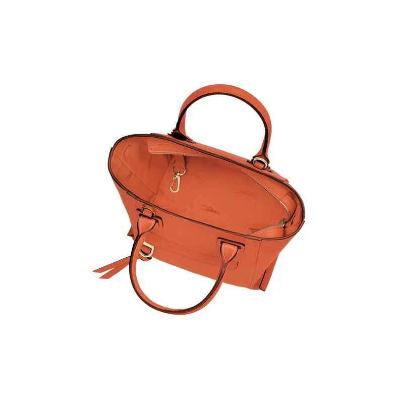 LONGCHAMP Mailbo Grained Cow Leather Shoulder Bag Crossbody Bag Handbag Small Size Women's Carrot-3