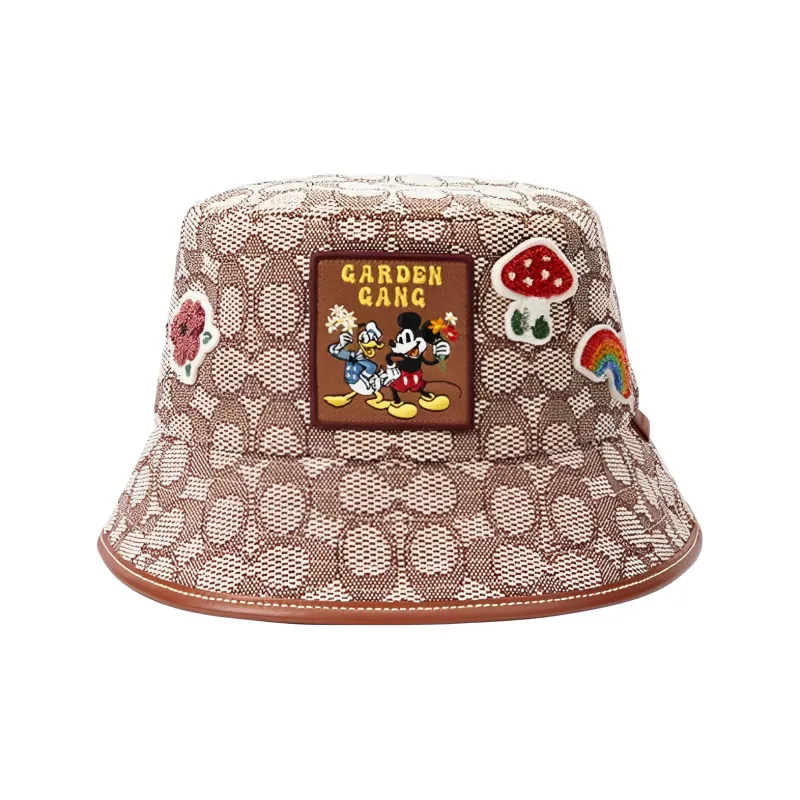 COACH Bucket Hats Unisex Brown-1