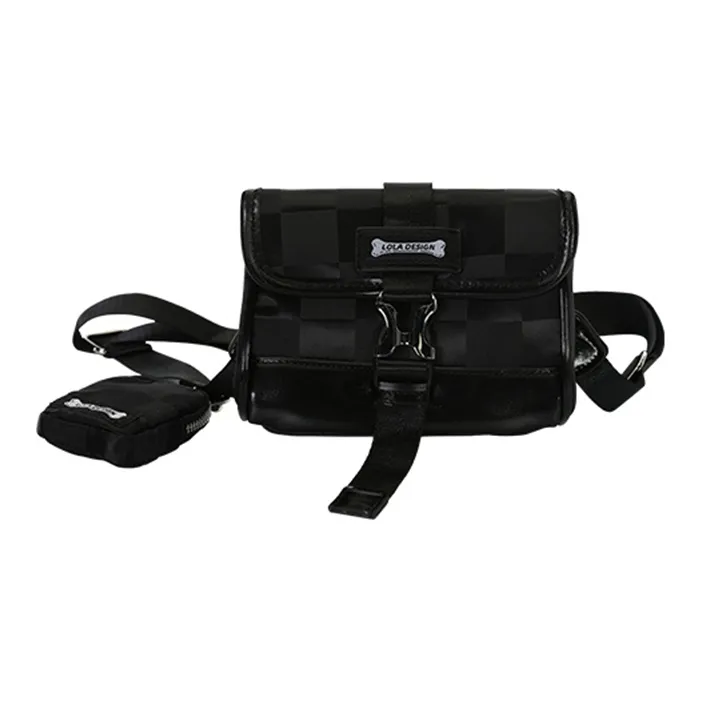 LOLA DESIGN Nylon Fabric Fanny Pack Sling Bag Crossbody Bag Regular Unisex Multicolor-4