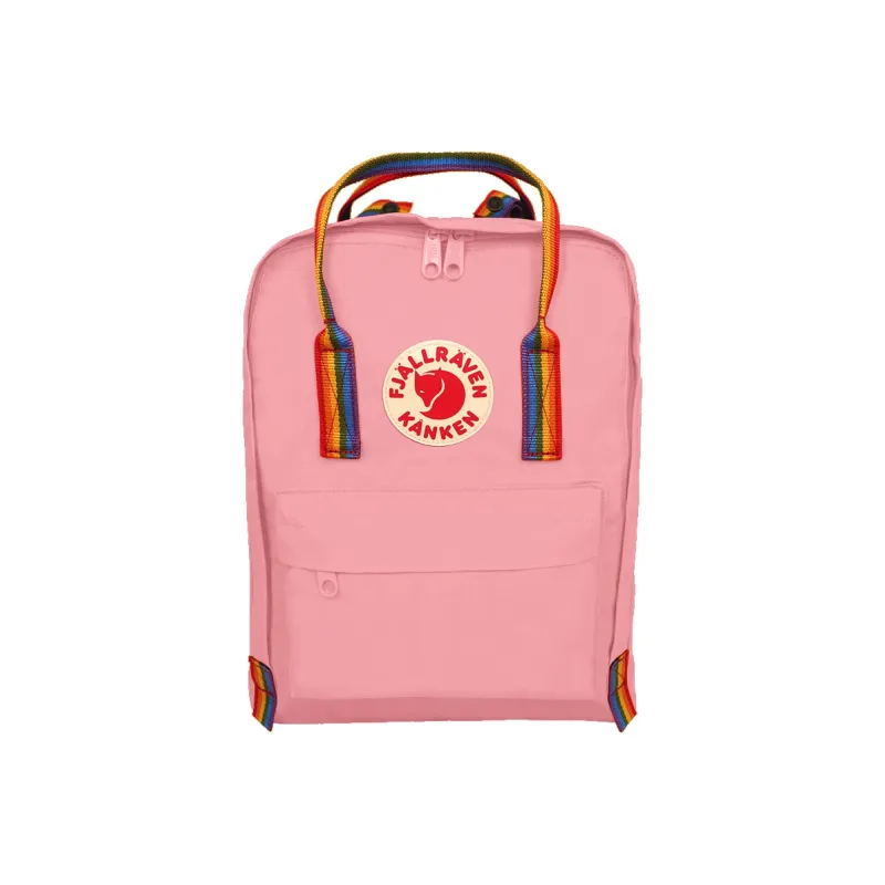 Fjallraven Polyester Rainbow Backpack Medium Size Unisex Pink/Rainbow Webbing-0