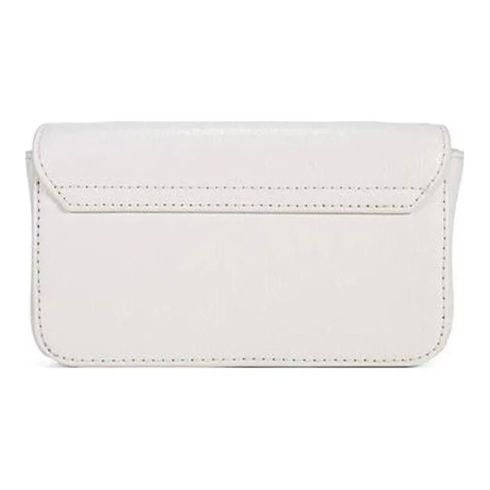 Furla Metropolis Collection Cow Leather Shoulder Bag Crossbody Bag Small Size Women's White-3