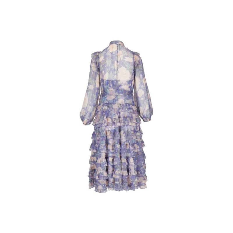 Zimmermann Long-Sleeved Dresses Women's Purple-1