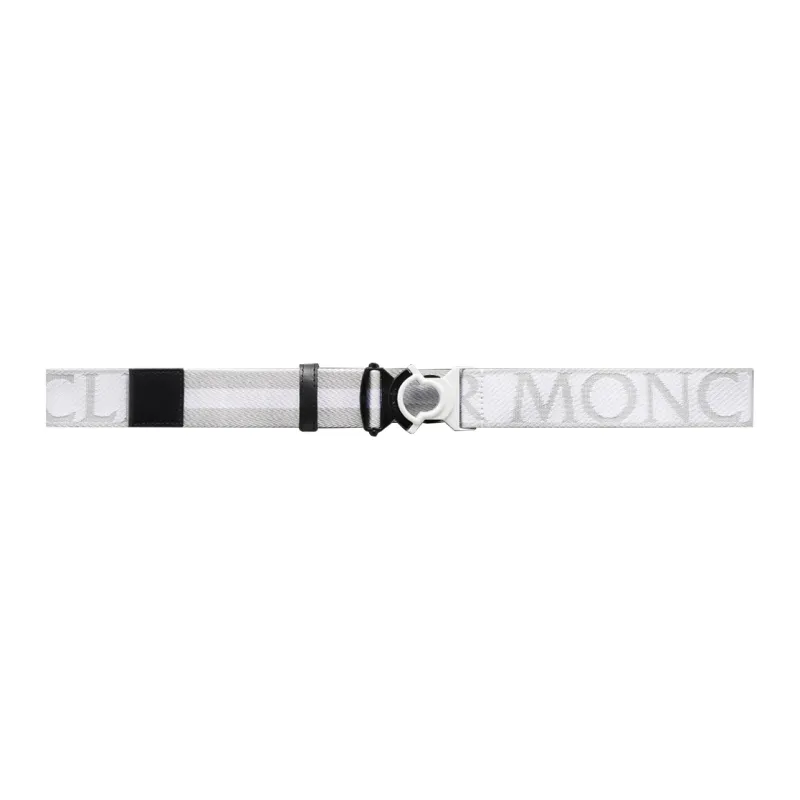 Moncler Belt Men's White Width: 4cm-0