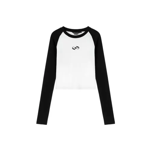 ETERNITY ITA Crop Tops Women's Black/White Color